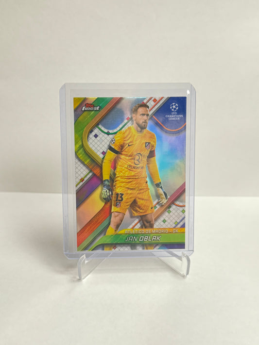 2024-25 Topps finest Jan Oblak Refractor