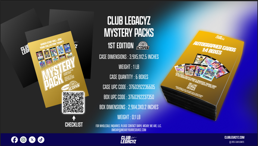 2025 Club Legacyz Icons 1st Edition Soccer Cards