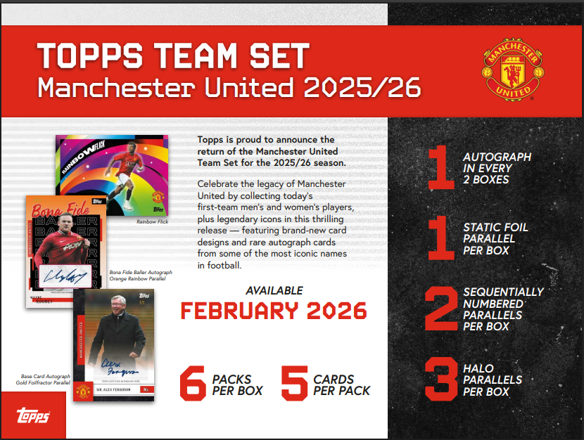 ⚽ Topps Manchester United Team Set 2025/26 - break addicts