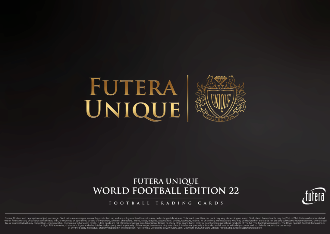 Futera World Football Unique Edition 22 Hobby Boks (Forhåndssalg)