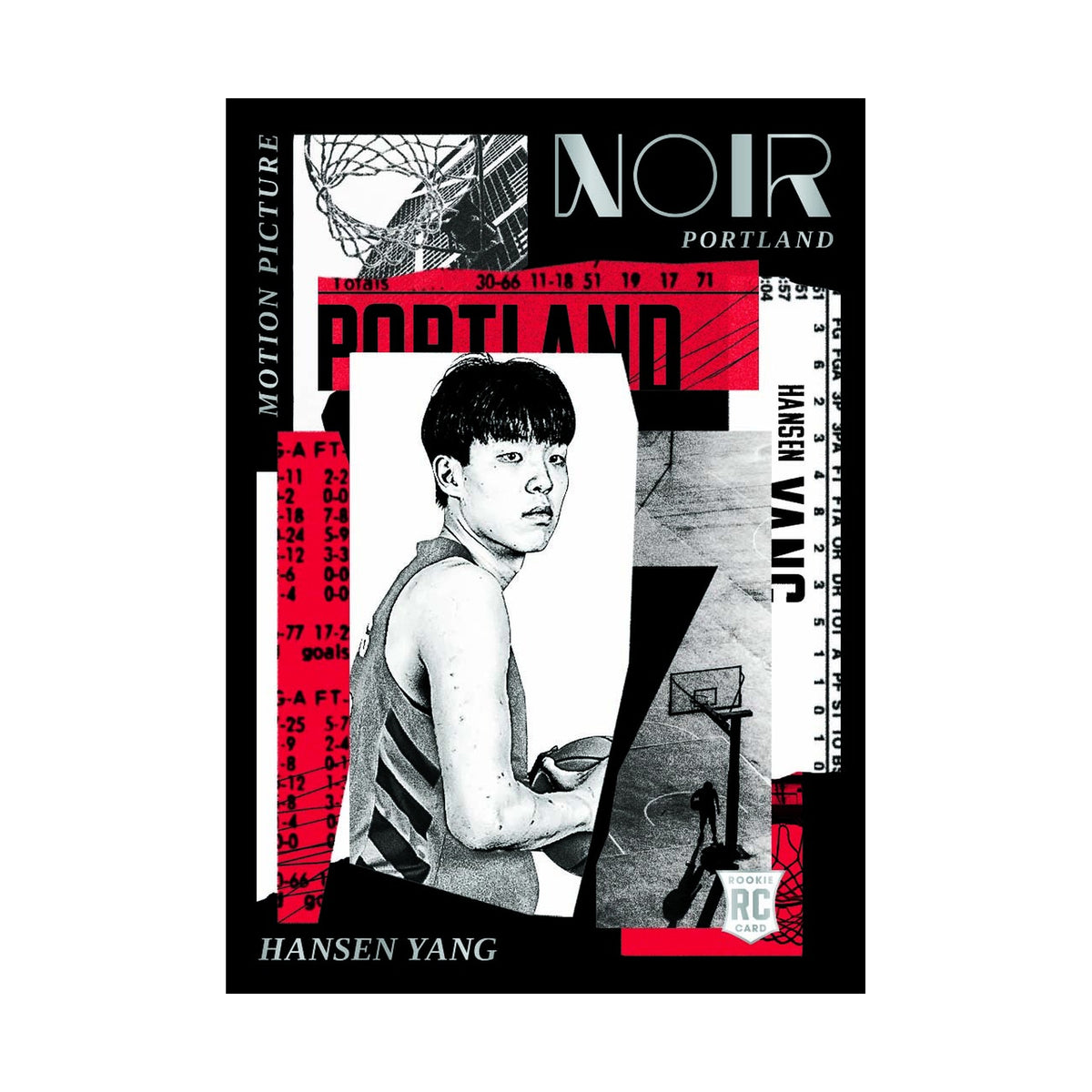 2025/26 Panini Noir Basketball. Hansen Yang Motion Picture. Produsentens eksempel, ikke garantert innhold.