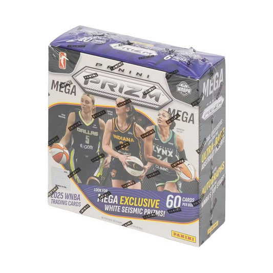 2025 Panini Prizm WNBA Mega. Forseglet Mega boks med 6 pakker.