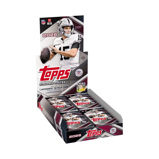 2026 Topps Flagship Football Hobby. Original emballasje for hel boks.