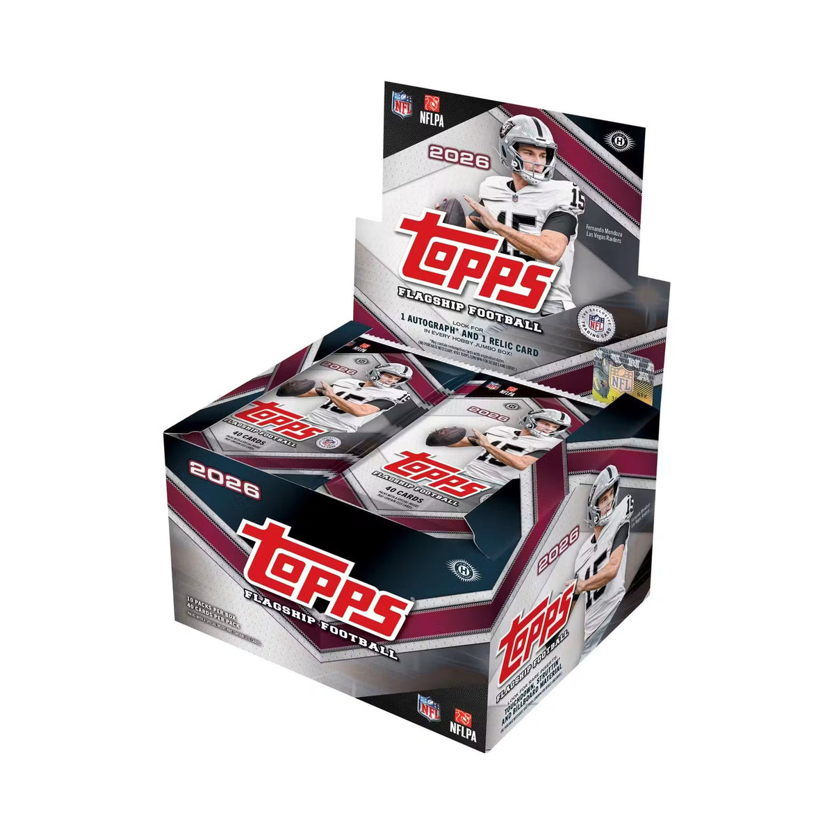 2026 Topps Flagship Football Jumbo. Original emballasje for hel boks.
