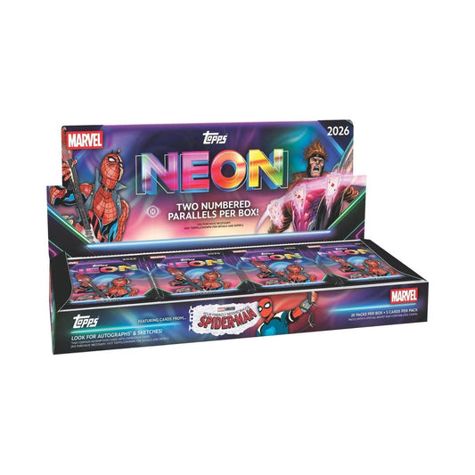 2026 Topps Neon Marvel Hobby. Original emballasje for hel boks. – Break #1633