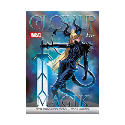 2026 Topps Neon Marvel Hobby. Cloak Glow Up. Produsentens eksempel, ikke garantert innhold.