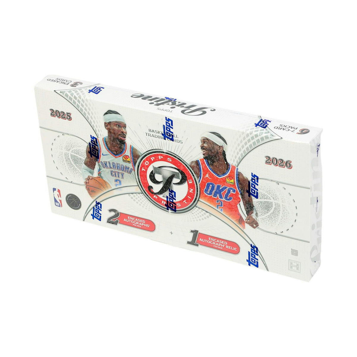 2025/26 Topps Pristine Basketball Hobby. Boksen sett fra en annen vinkel.