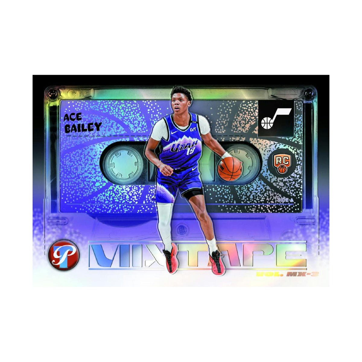 2025/26 Topps Pristine Basketball Hobby. Ace Bailey Mixtape. Produsentens korteksempel, ikke garantert innhold.