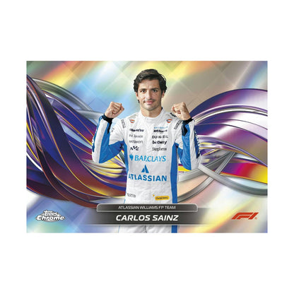 2026 Topps Chrome F1 Formula 1 Hobby Boks. Carlos Sainz basekort. Produsentens eksempel, ikke garantert innhold. – Break #1650