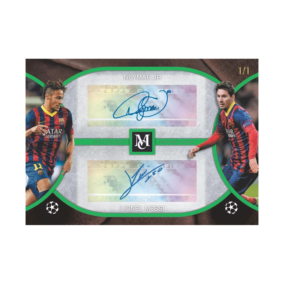 2025/26 Topps UEFA Museum Collection Soccer Hobbyboks korteksempel 5. Produsentens eksempel, ikke garantert innhold